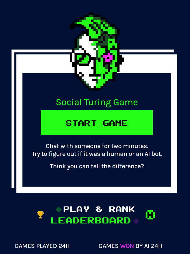 Human or Not – Real-Time Social Chat Game to Guess Human or AI