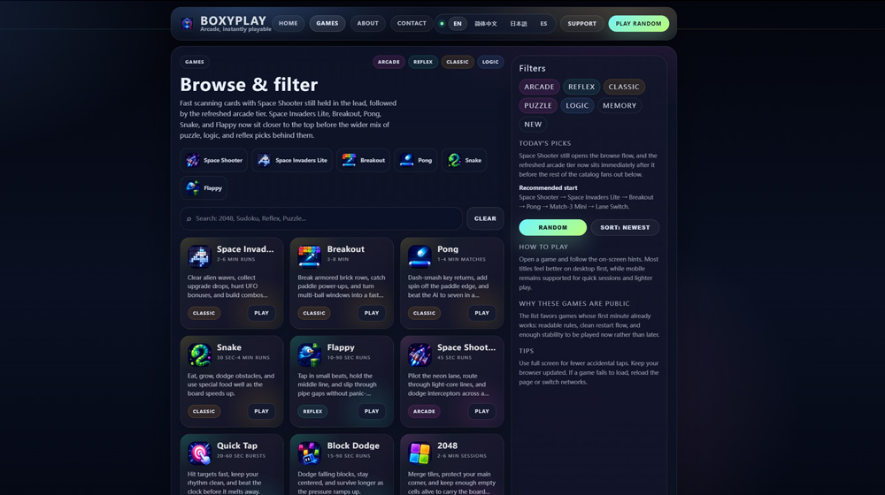 BoxyPlay Arcade
