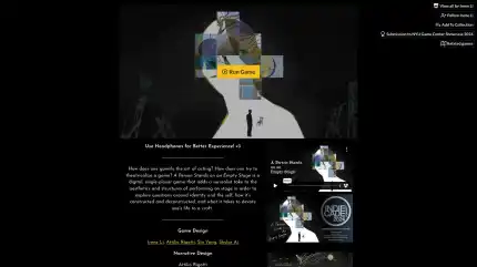 A Person Stands on an Empty Stage