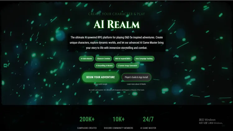 AI Realm - The Ultimate AI Game Master Experience
