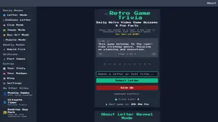 RetroTrivia games