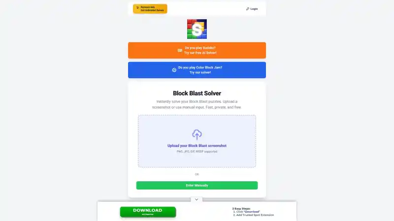 Block Blast Solver