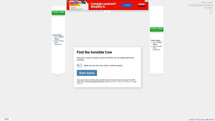 Find the Invisible Cow