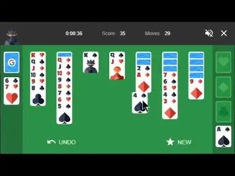 Google Solitaire Gameplay Introduction