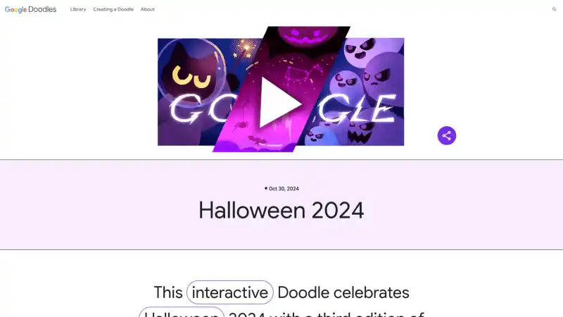 Halloween 2024 Doodle