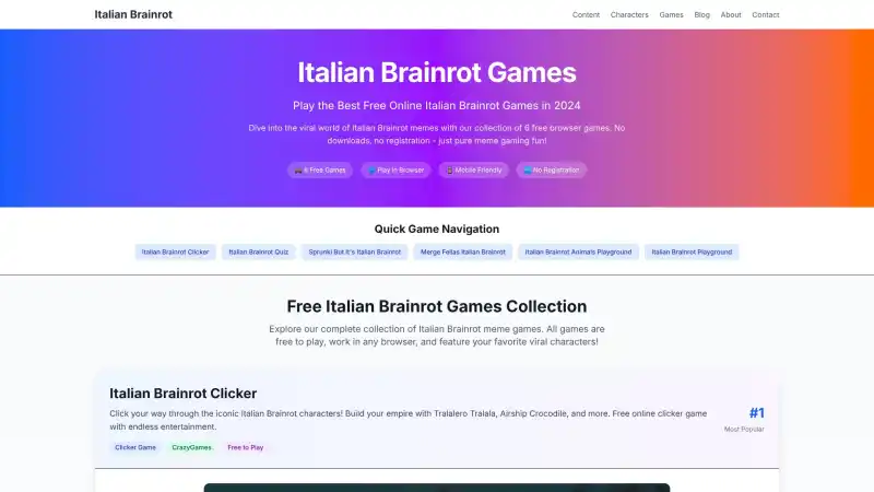 Italian Brainrot Games