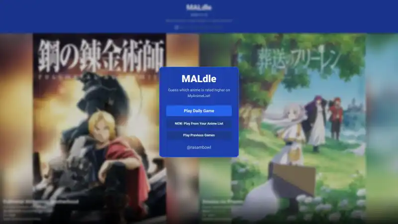 MALdle - Daily Anime Comparison Game