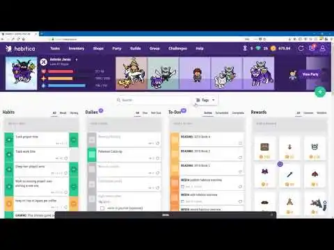 Habitica Gameplay Introduction