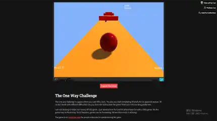 The One Way Challenge