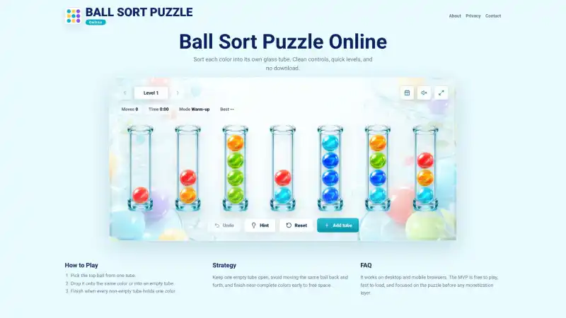 Ball Sort Puzzle Online
