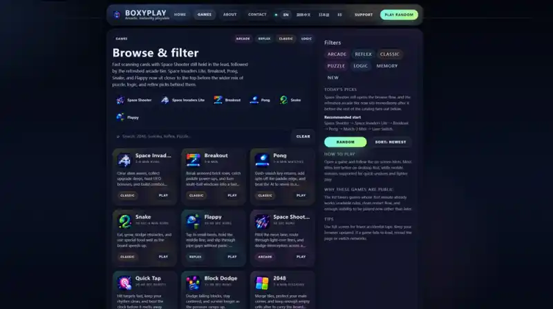 BoxyPlay Arcade