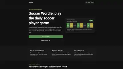 Soccer Wordle | Play the Daily Soccer Player Game