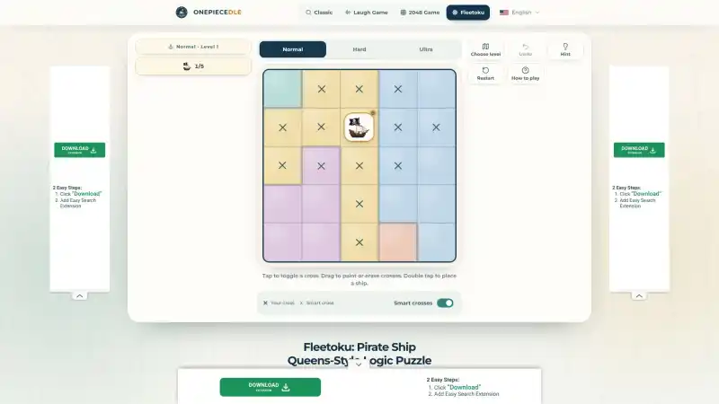 Fleetoku &ndash; Free Queens-Style Logic Puzzle Online | Onepiecedle