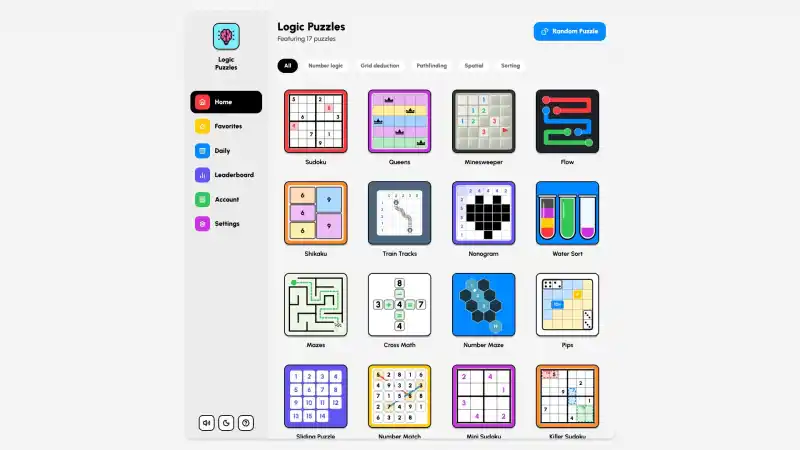 Logic Puzzles Online &mdash; Free Sudoku, Minesweeper, Nonogram & More
