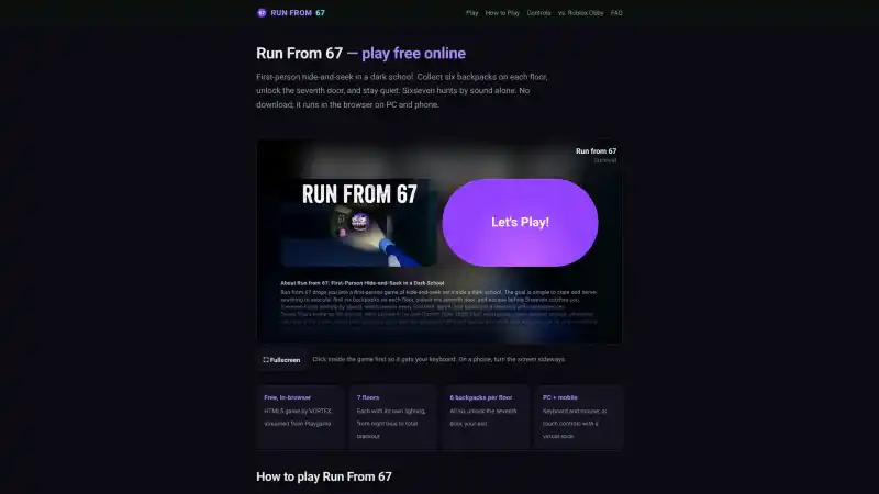 Run From 67 &mdash; Play Free Online in Your Browser