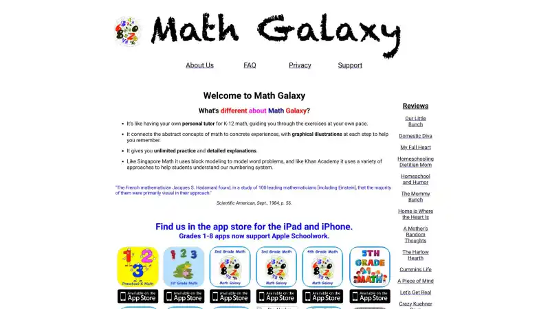 Math Galaxy Tutorial