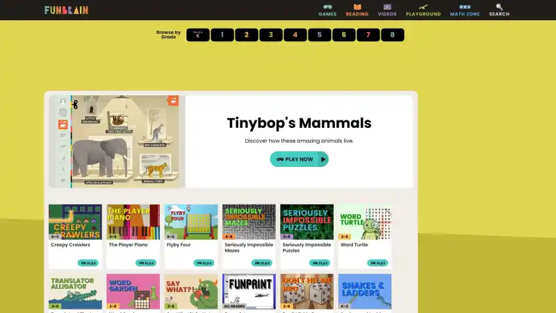Games, Videos, and Books for Kids - Funbrain