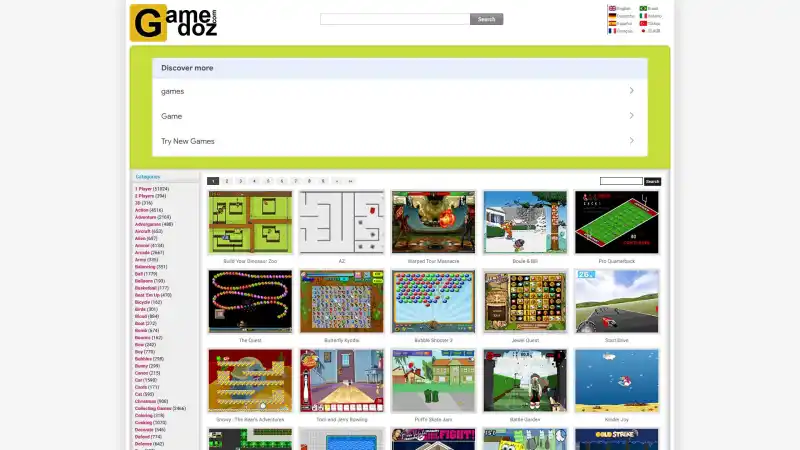 Juegos del internet de gamedoz.com
