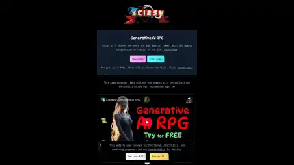 Sciasy - AI RPG Game