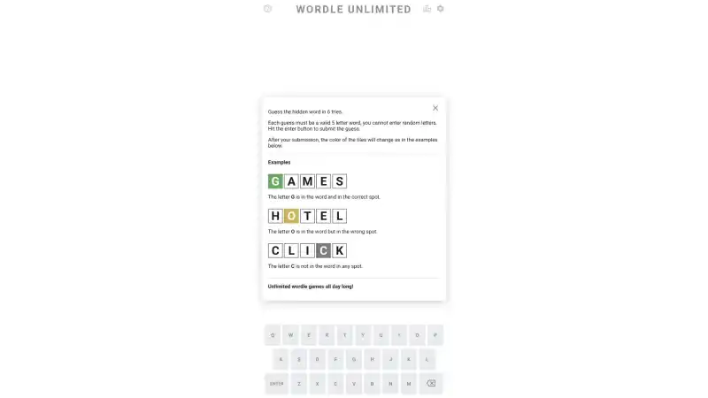 Wordle Unlimited games