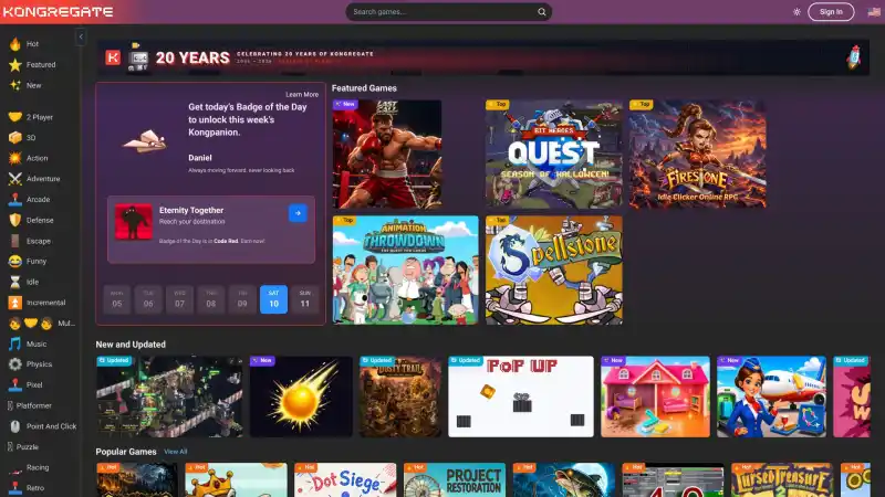 Play Free Online Games on Kongregate The Ultimate Gaming Platform