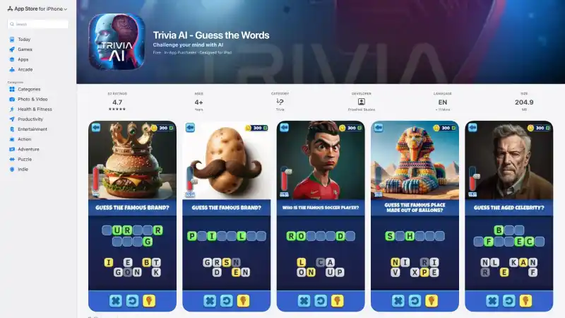 &lrm;Trivia AI - Guess the Words