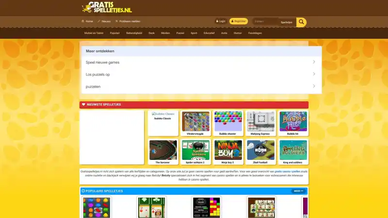 Gratis spelletjes spelen
