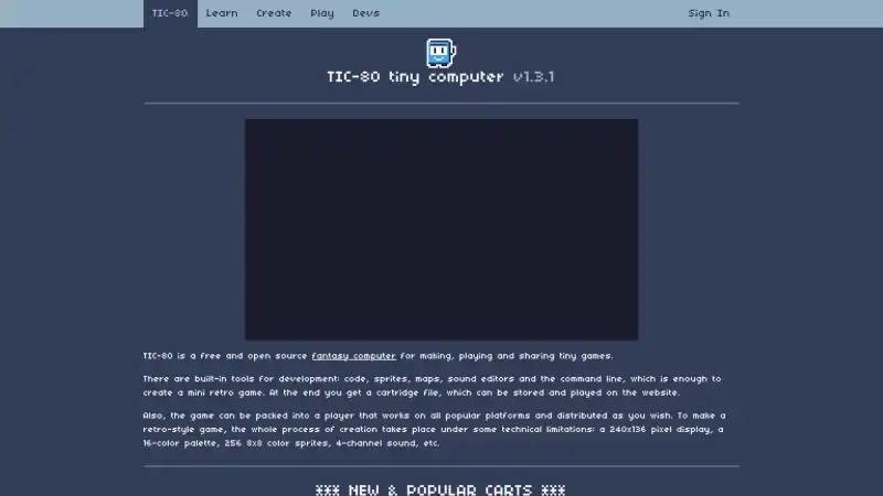 TIC-80 tiny computer