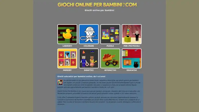 Giochi Online Per Bambini