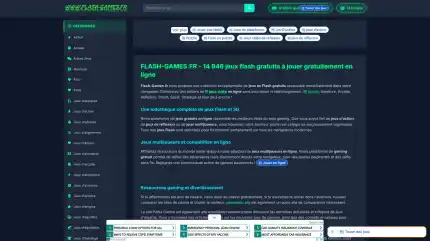 FLASH GAMES - Jouez &agrave; 14 946 jeux vid&eacute;os gratuits