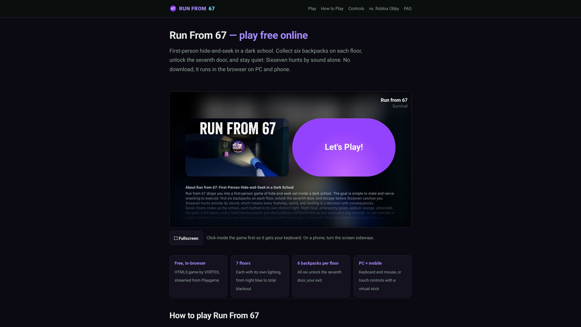 Run From 67 &mdash; Play Free Online in Your Browser