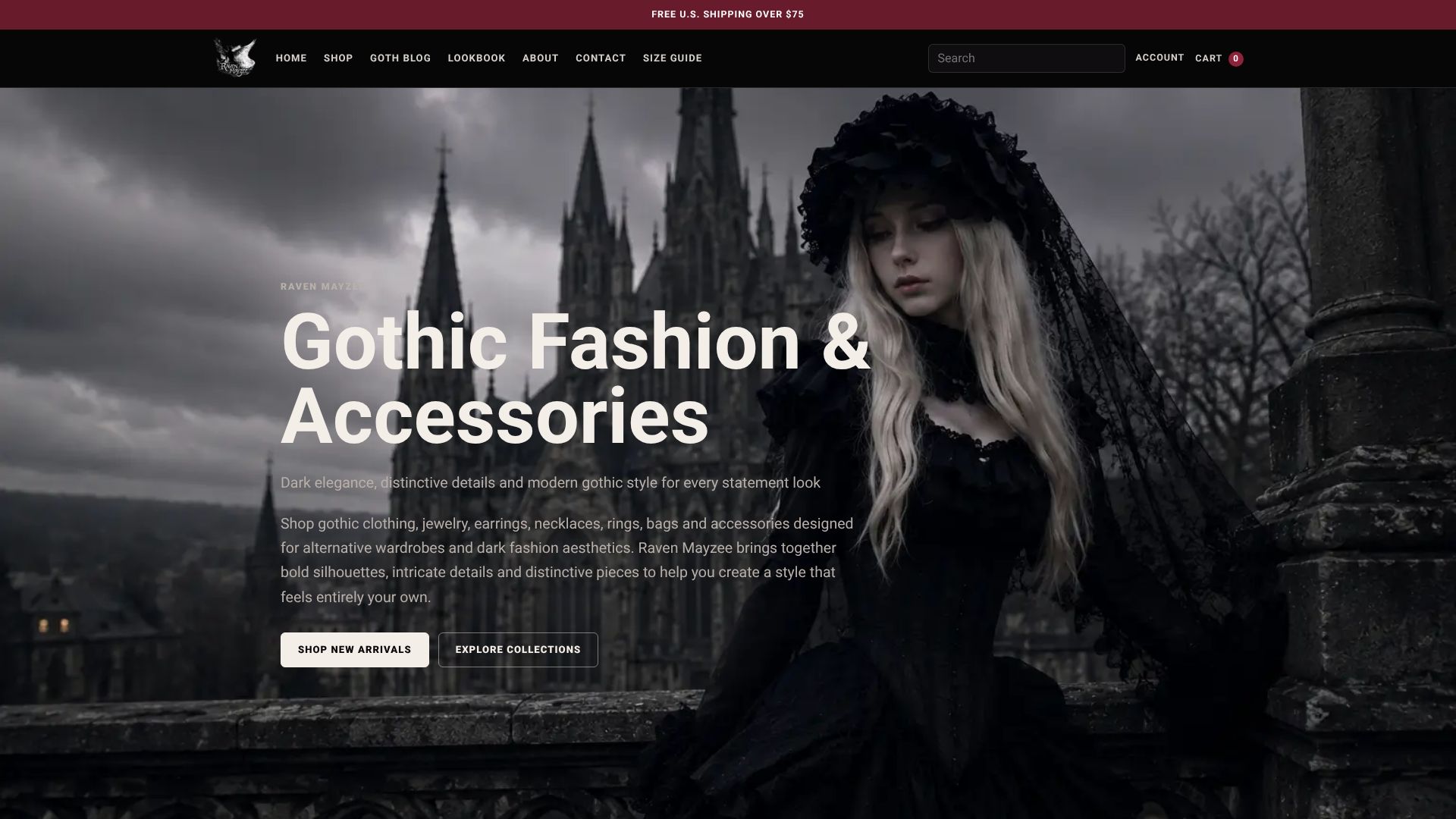 Gothic Fashion & Alternative Style - Raven Mayzee