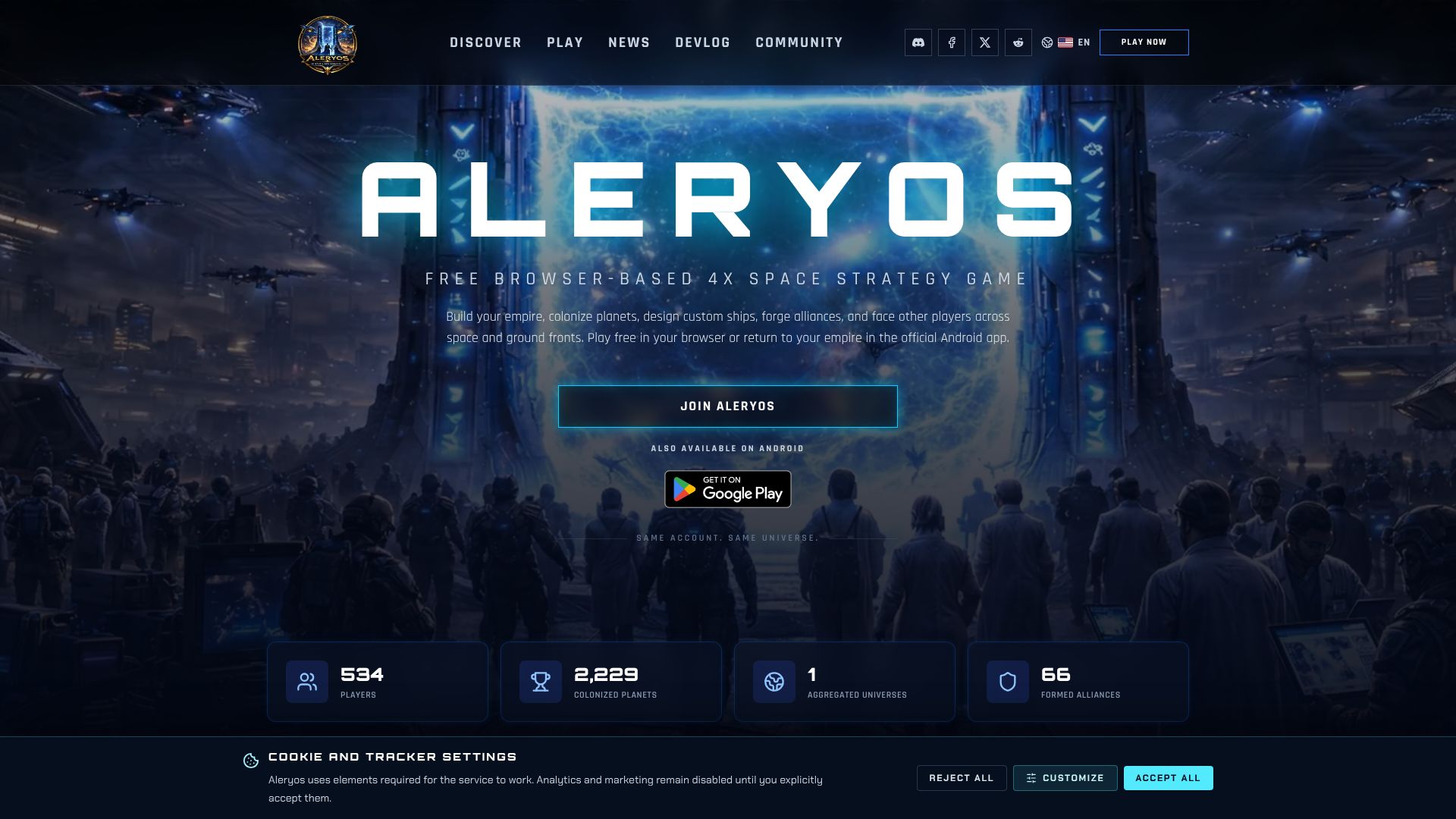 Aleryos - Free Browser-Based Space Strategy Game